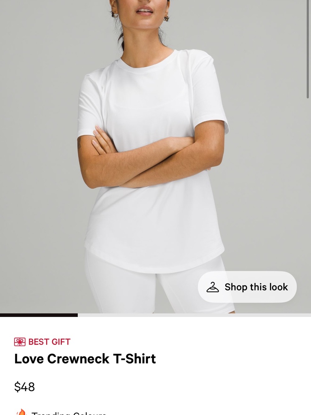 lululemon athletica White Short Sleeve Love Crewneck Tee - Picture 5 of 5